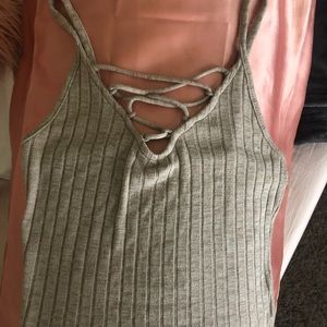 American Eagle laced up tank top